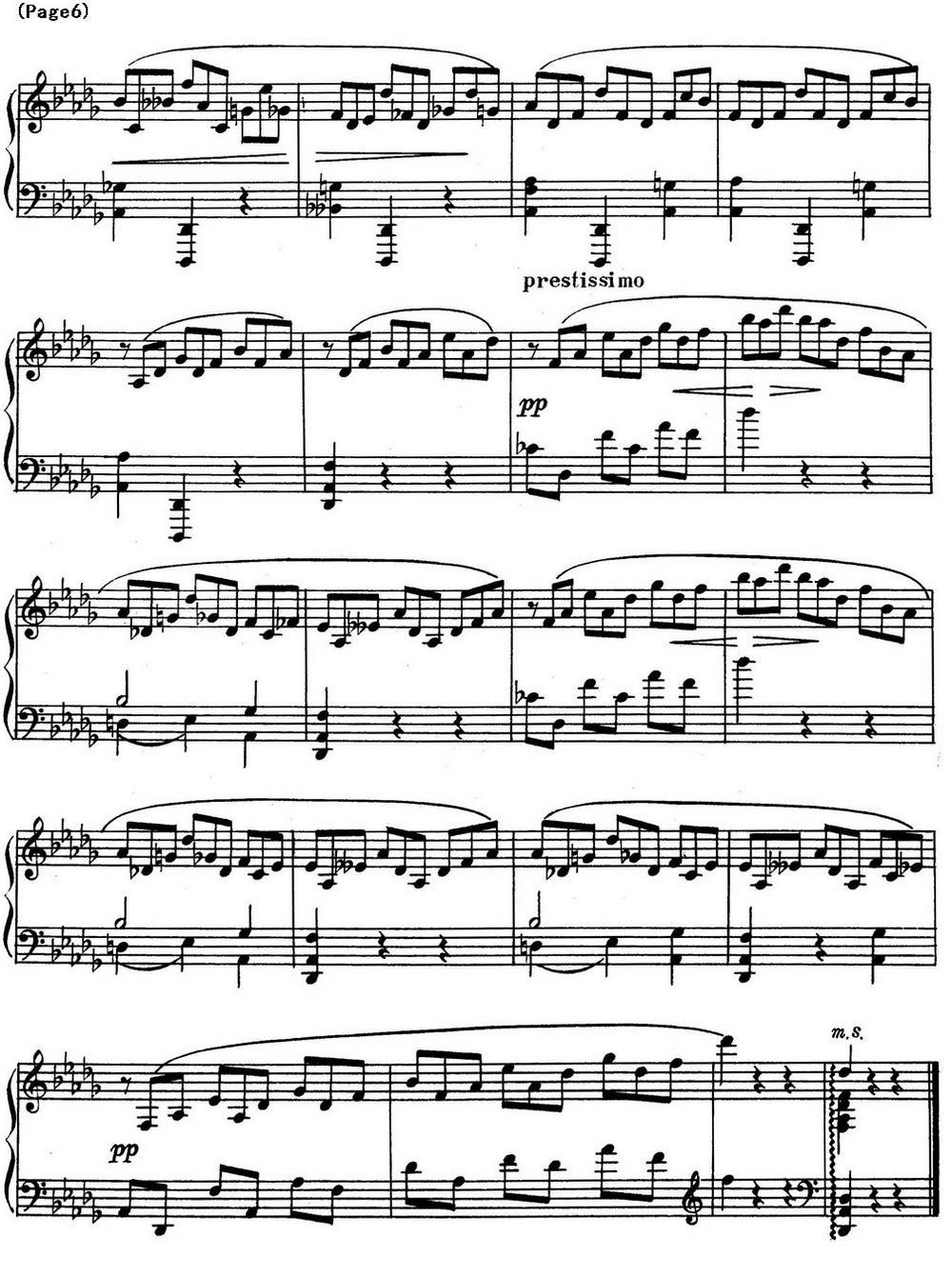 斯克里亚宾8首钢琴练习曲 Op42（No.1 Alexander Scriabin Etudes）钢琴曲谱（图6）