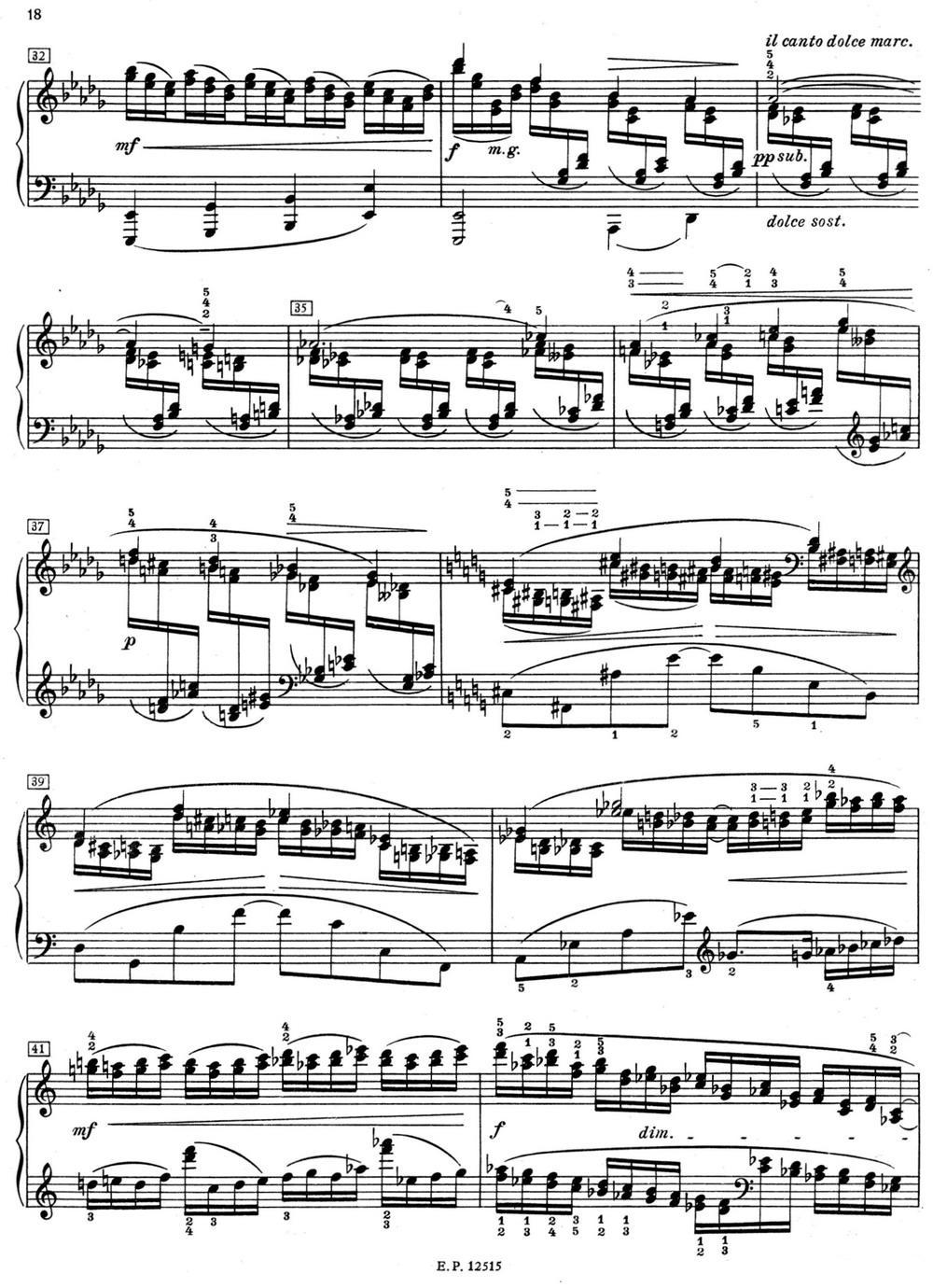 德彪西12首钢琴练习曲（2 三度练习v1.0 tierces）钢琴曲谱（图4）