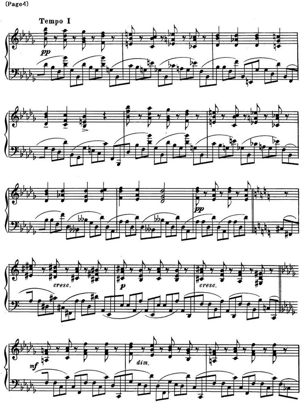 斯克里亚宾12首钢琴练习曲 Op8（No.7 Alexander Scriabin Etudes）钢琴曲谱（图4）