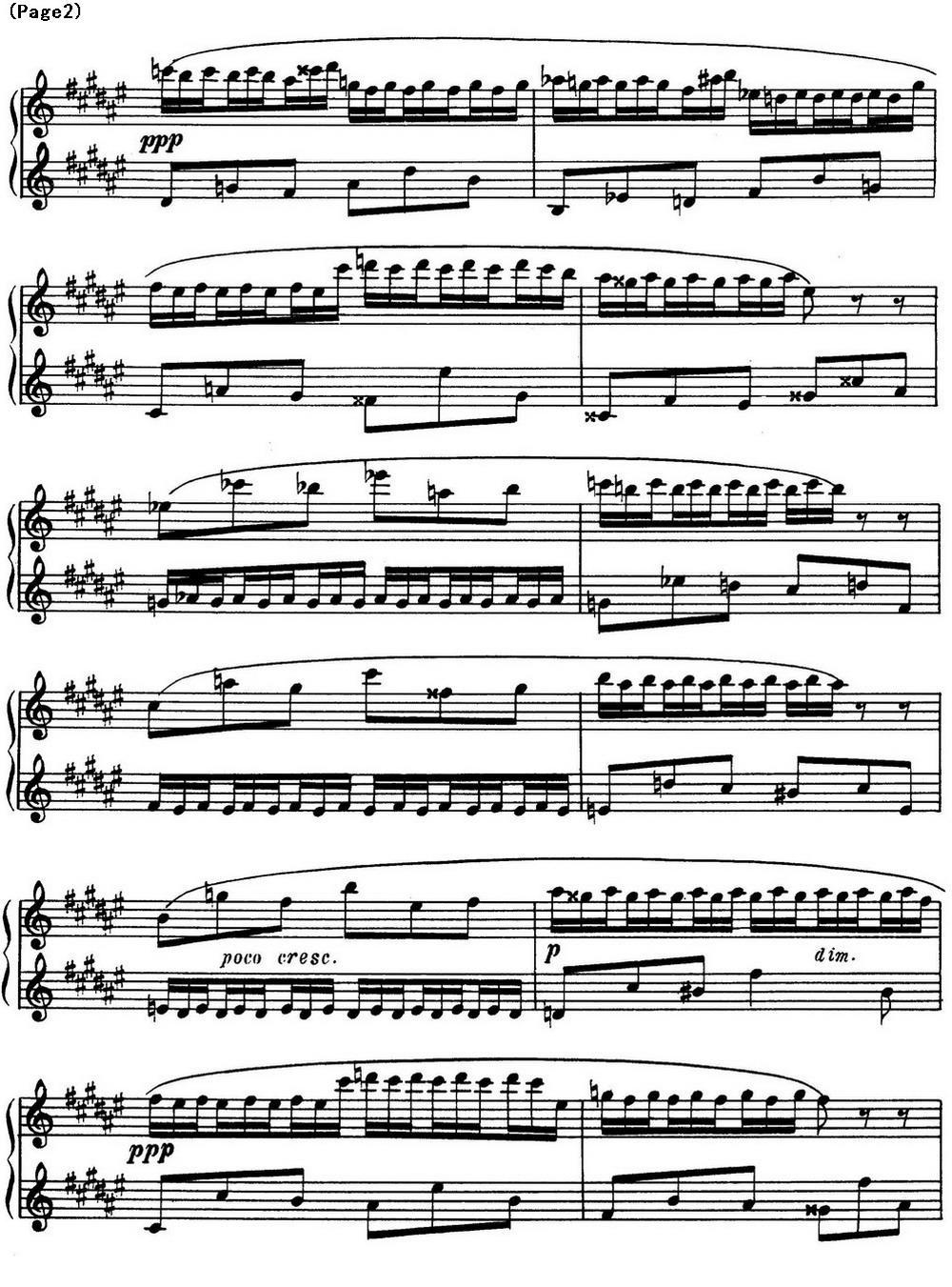 斯克里亚宾8首钢琴练习曲 Op42（No.3 Alexander Scriabin Etudes）钢琴曲谱（图2）