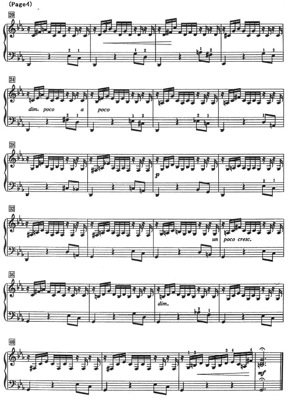 巴赫小前奏曲（NO.1-NO.4）钢琴曲谱（图4）