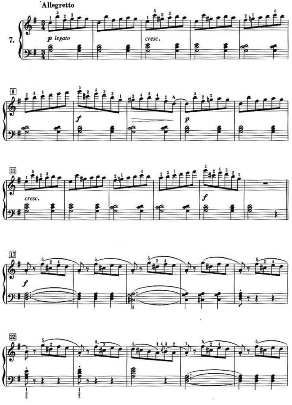 50首莱蒙钢琴练习曲 作品37（NO.7）钢琴曲谱（图1）