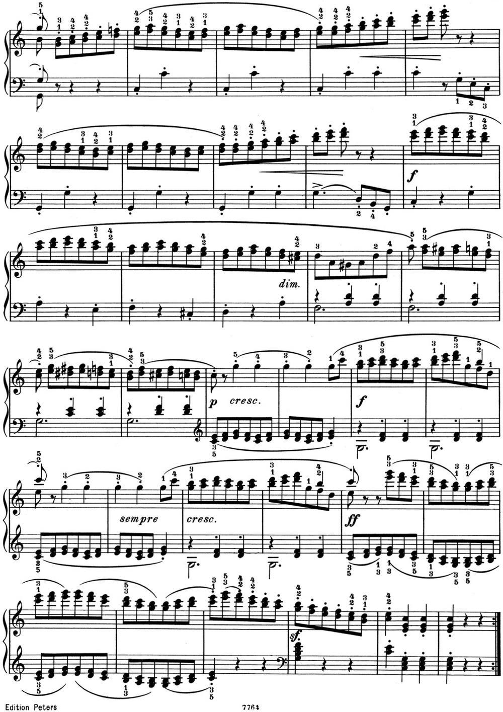 25首车尔尼Op.748练习曲（NO.23）钢琴曲谱（图2）