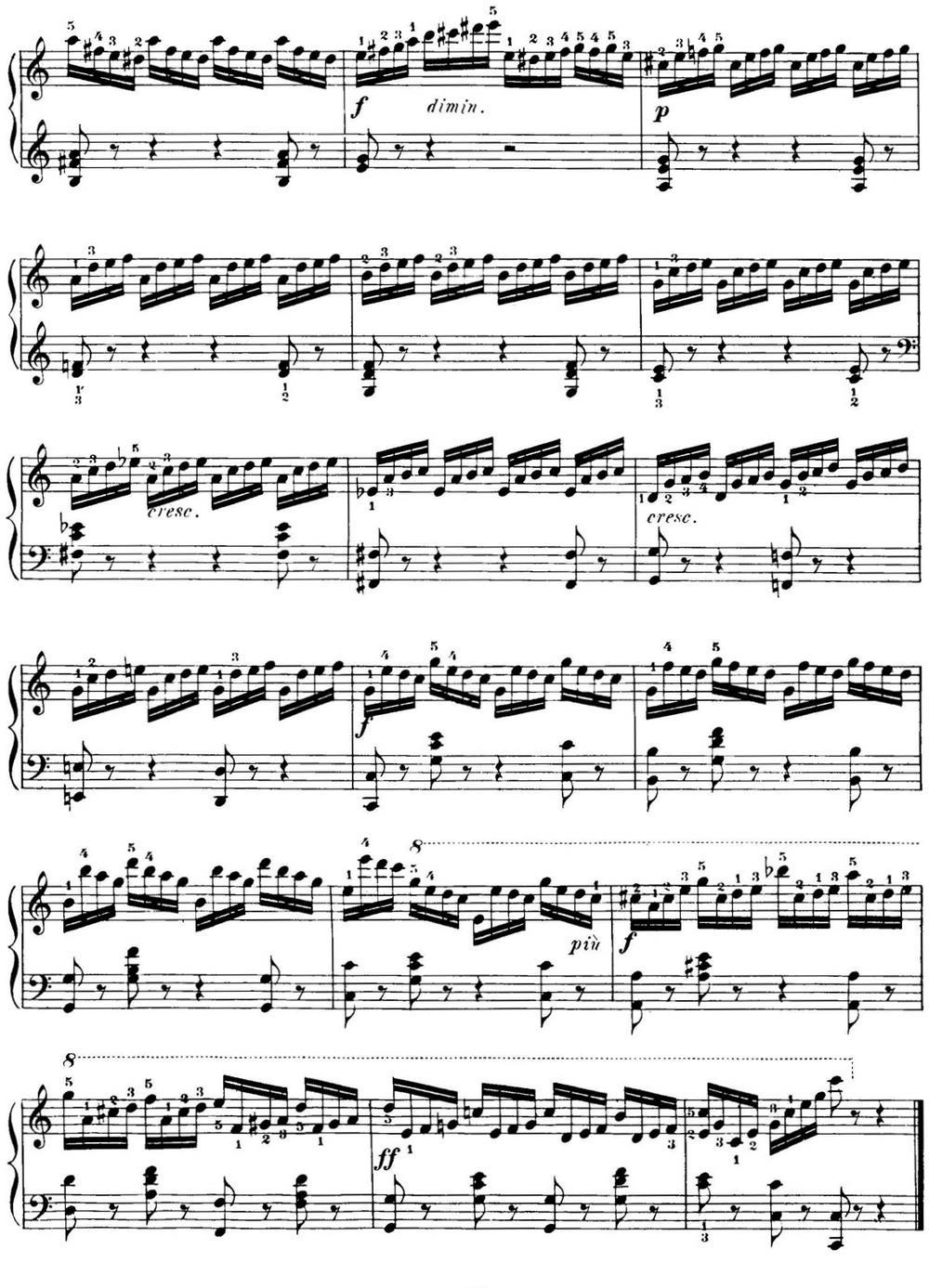40首车尔尼Op.299钢琴快速练习曲（NO.6）钢琴曲谱（图2）