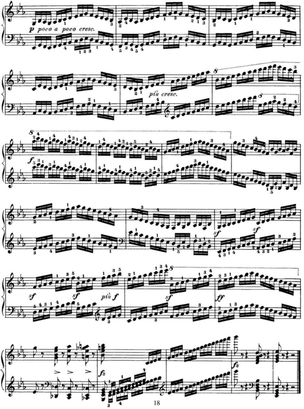 50首车尔尼Op.740钢琴手指灵巧技术练习曲（NO.5）钢琴曲谱（图3）
