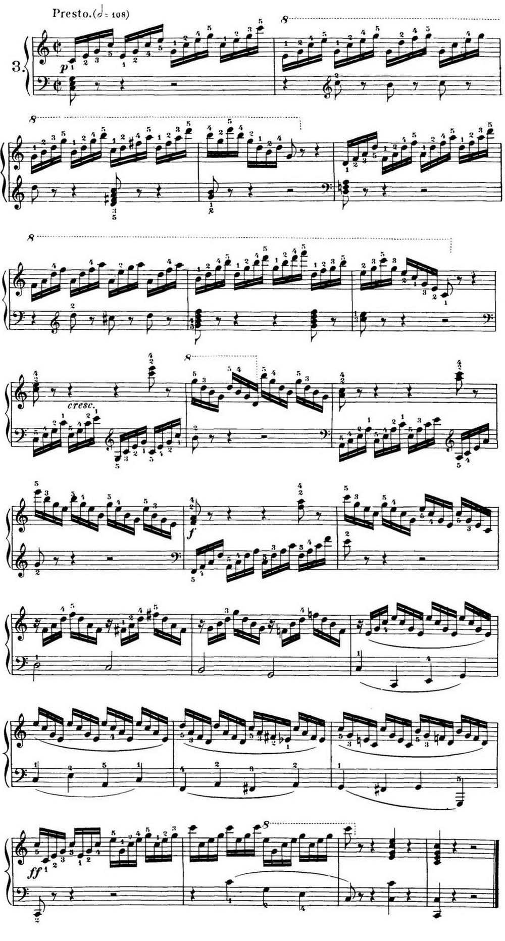 40首车尔尼Op.299钢琴快速练习曲（NO.3）钢琴曲谱（图1）