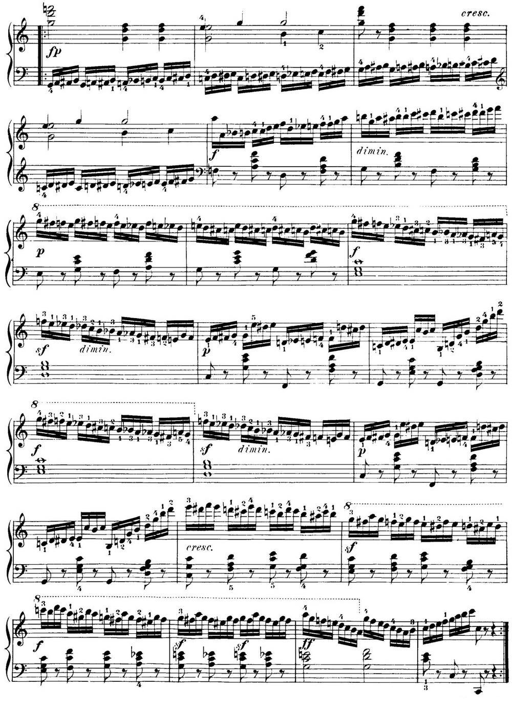 40首车尔尼Op.299钢琴快速练习曲（NO.15）钢琴曲谱（图2）