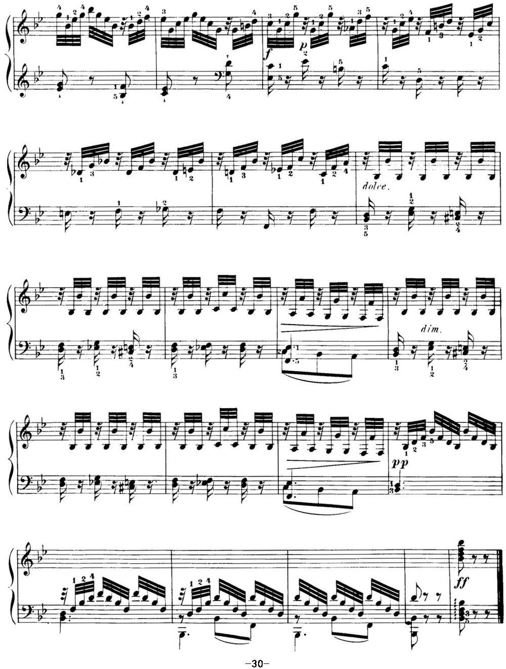 40首车尔尼Op.299钢琴快速练习曲（NO.13）钢琴曲谱（图4）