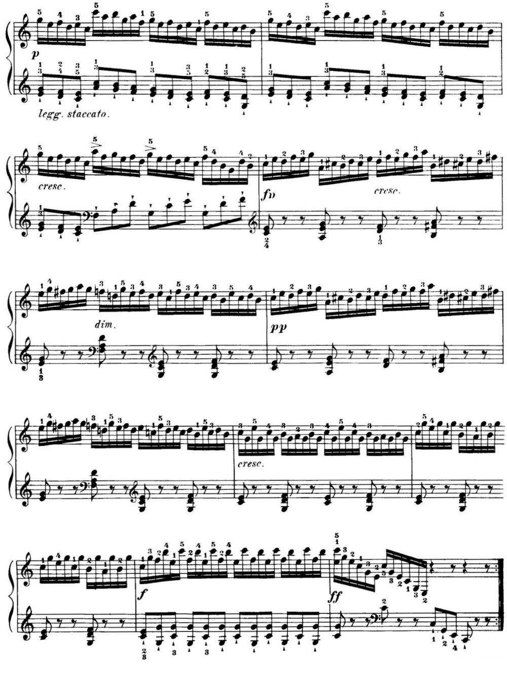 40首车尔尼Op.299钢琴快速练习曲（NO.11）钢琴曲谱（图2）