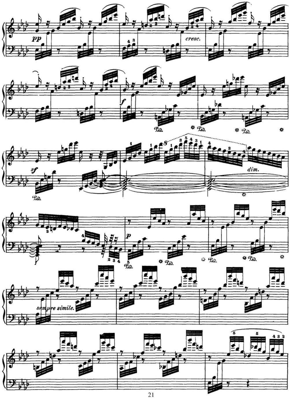 50首车尔尼Op.740钢琴手指灵巧技术练习曲（NO.6）钢琴曲谱（图3）