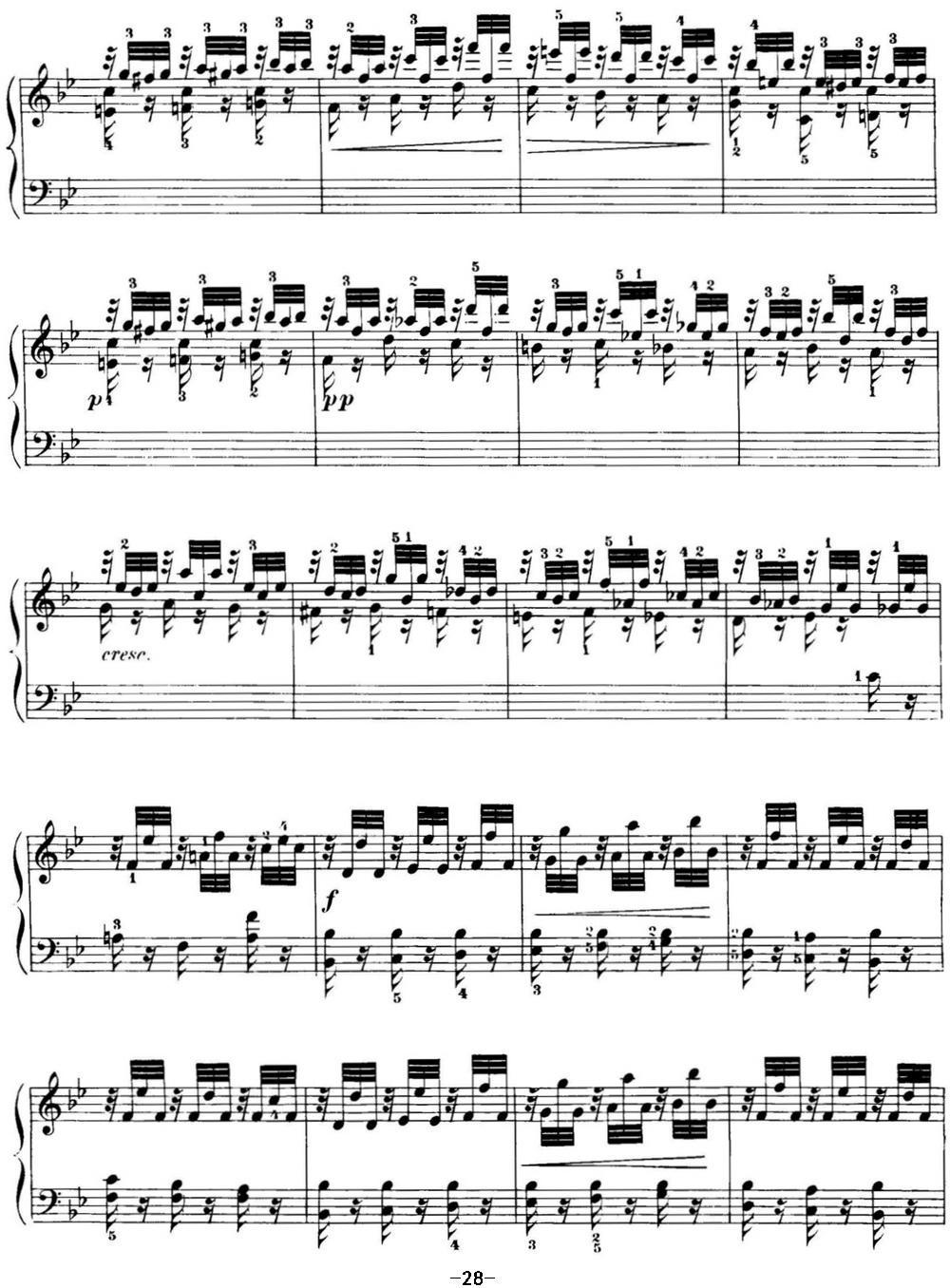 40首车尔尼Op.299钢琴快速练习曲（NO.13）钢琴曲谱（图2）