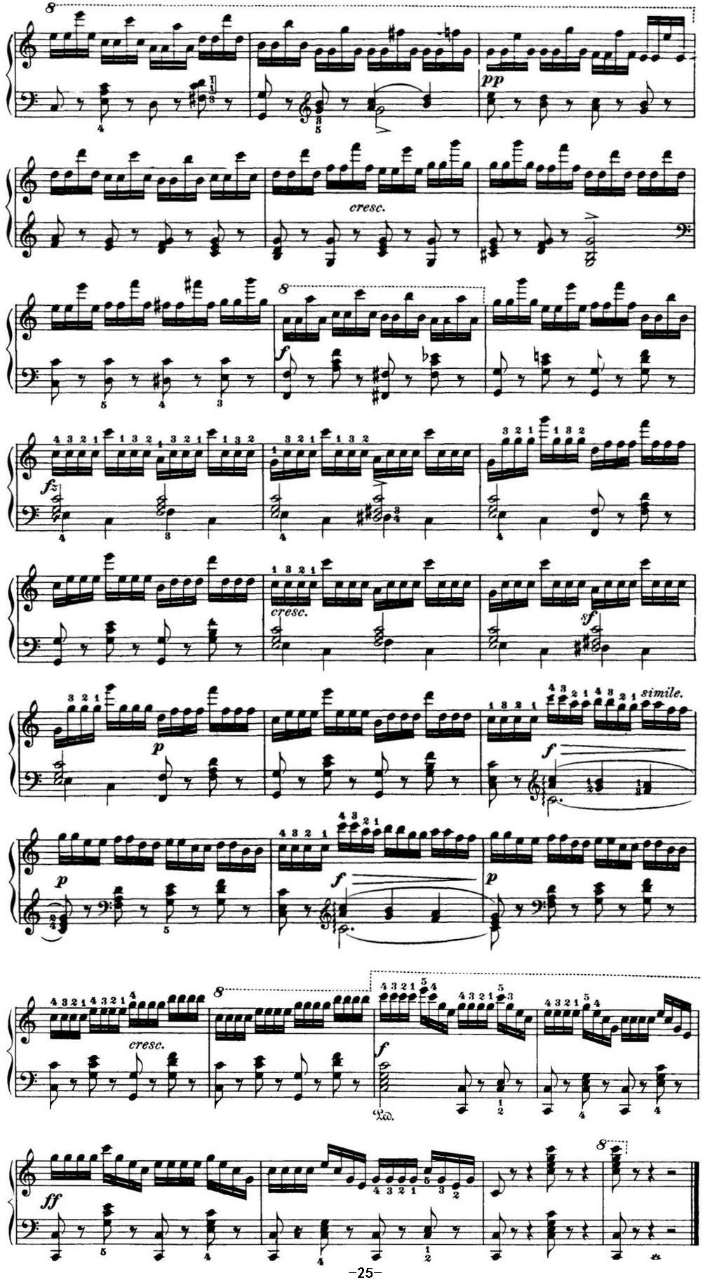 50首车尔尼Op.740钢琴手指灵巧技术练习曲（NO.7）钢琴曲谱（图3）