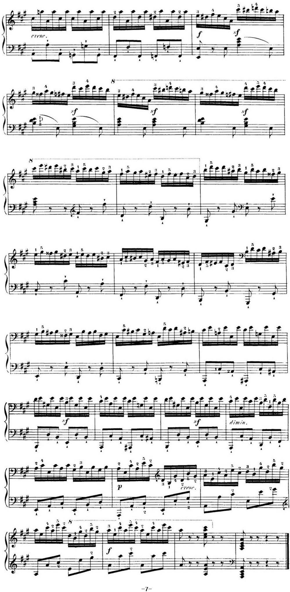 40首车尔尼Op.299钢琴快速练习曲（NO.23）钢琴曲谱（图3）