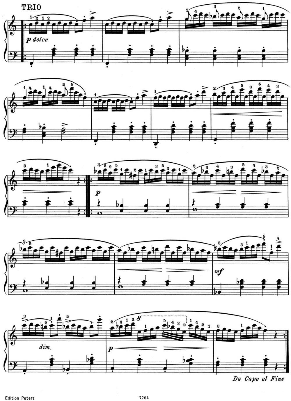 25首车尔尼Op.748练习曲（NO.25）钢琴曲谱（图2）
