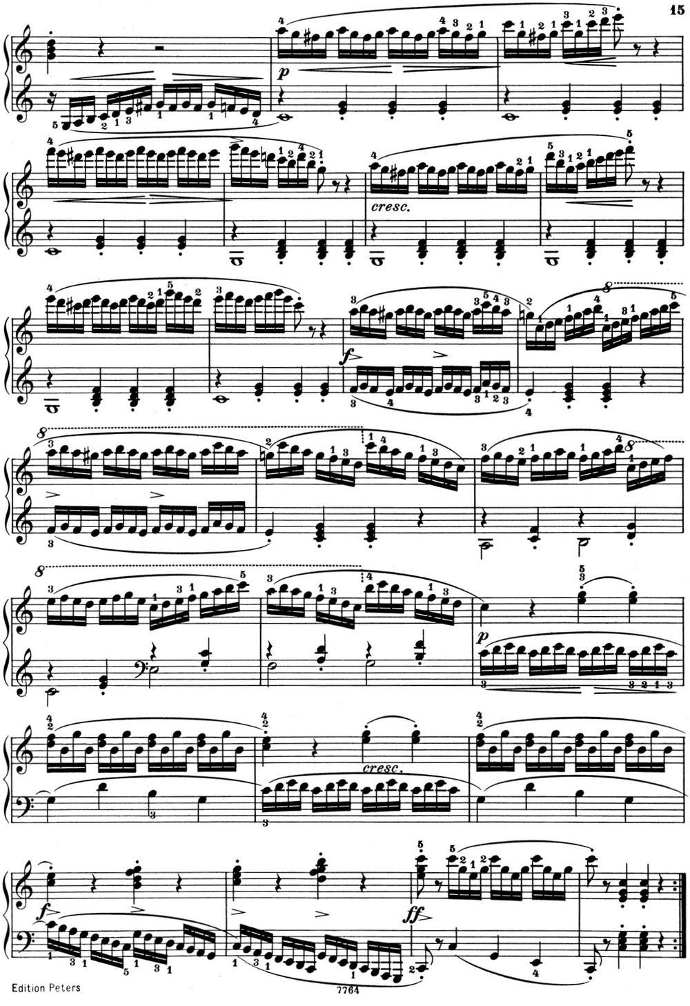 25首车尔尼Op.748练习曲（NO.8）钢琴曲谱（图2）