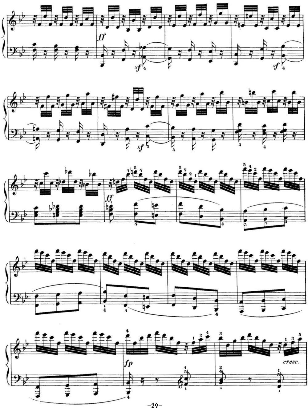40首车尔尼Op.299钢琴快速练习曲（NO.13）钢琴曲谱（图3）
