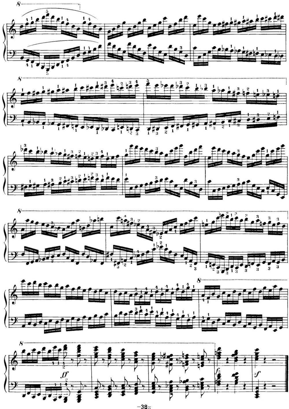 40首车尔尼Op.299钢琴快速练习曲（NO.36）钢琴曲谱（图3）