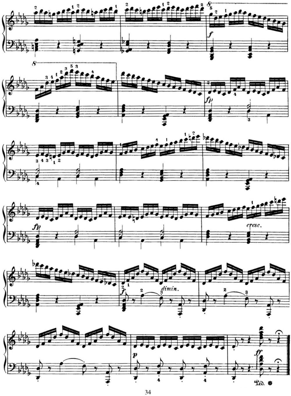 50首车尔尼Op.740钢琴手指灵巧技术练习曲（NO.25）钢琴曲谱（图4）