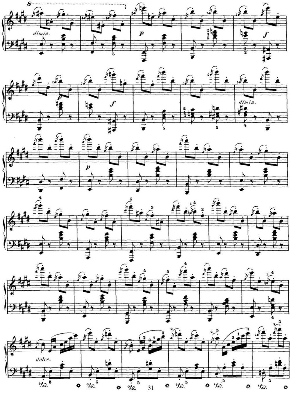 50首车尔尼Op.740钢琴手指灵巧技术练习曲（NO.9）钢琴曲谱（图2）