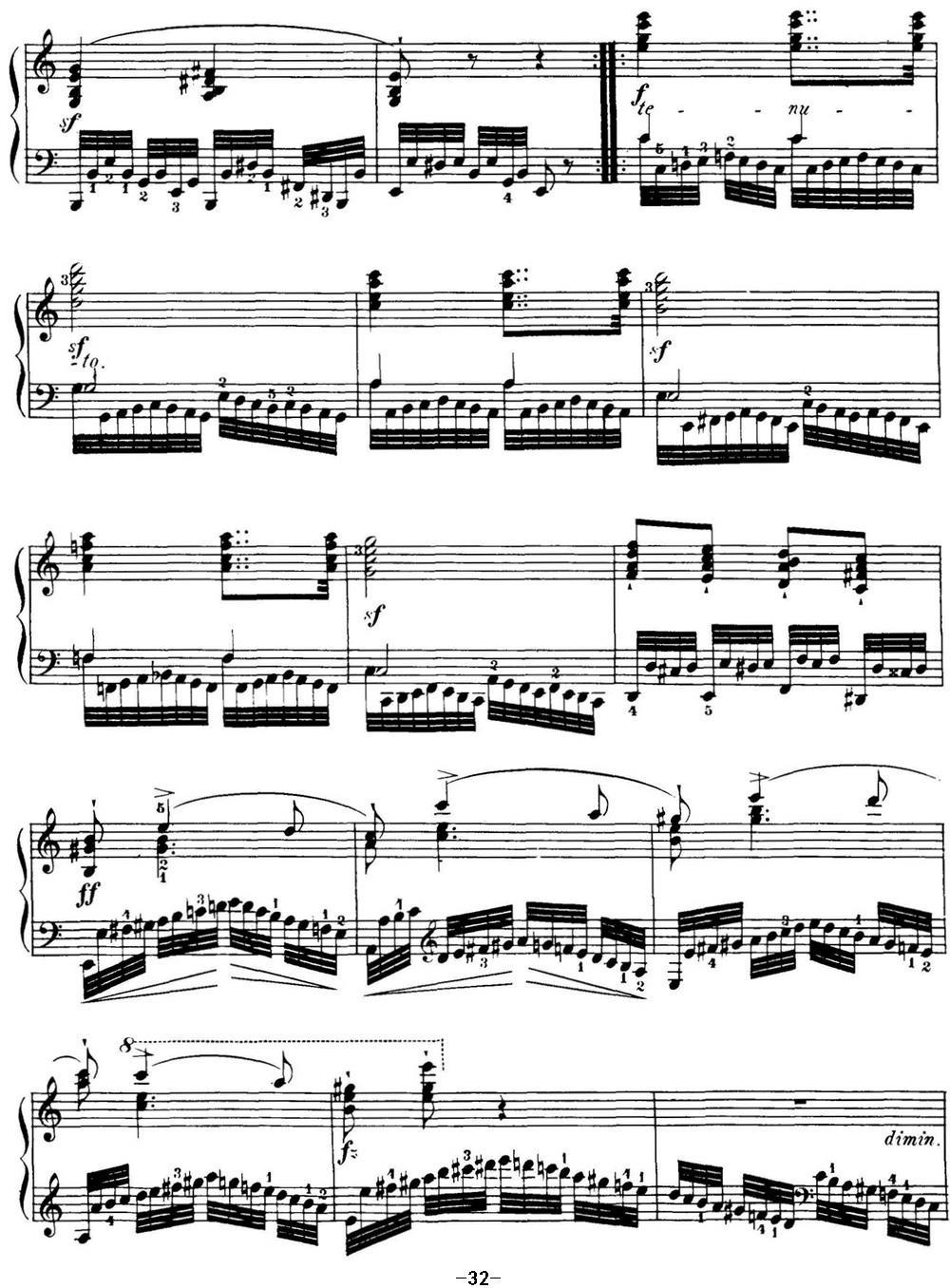 40首车尔尼Op.299钢琴快速练习曲（NO.34）钢琴曲谱（图2）
