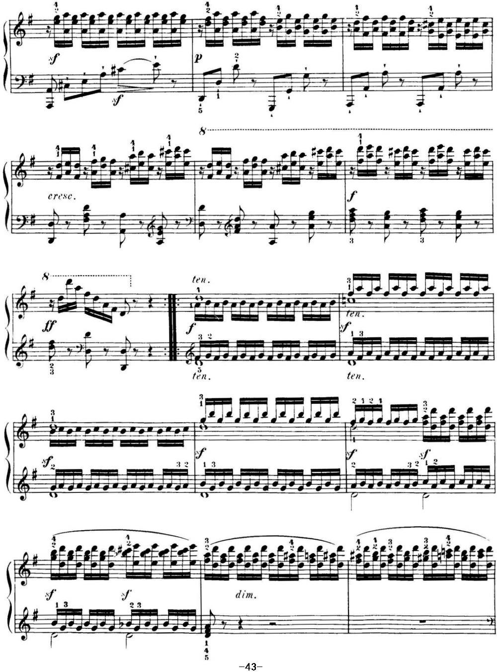 40首车尔尼Op.299钢琴快速练习曲（NO.38）钢琴曲谱（图2）