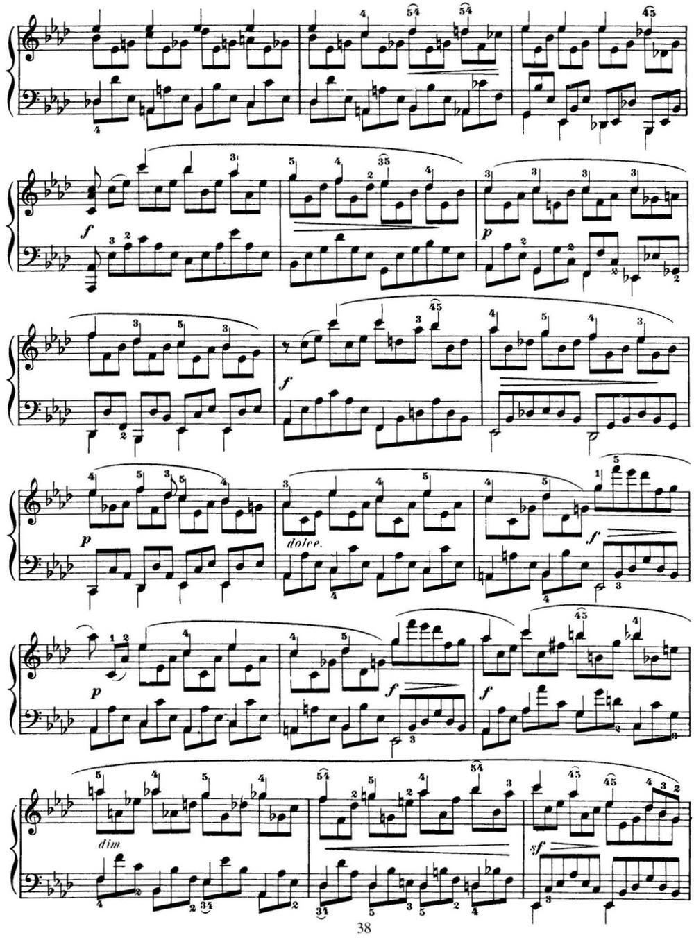 50首车尔尼Op.740钢琴手指灵巧技术练习曲（NO.45）钢琴曲谱（图2）