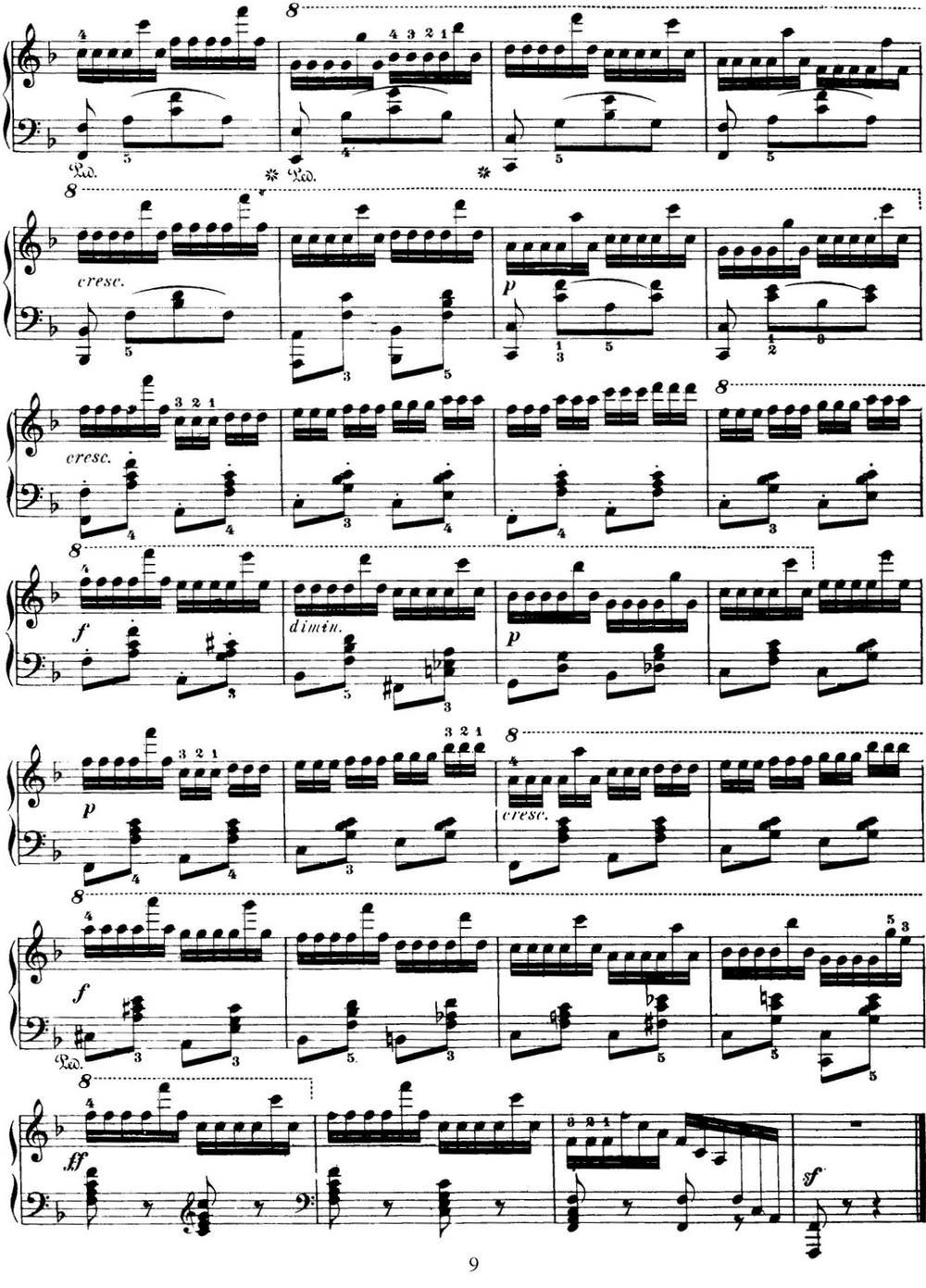 50首车尔尼Op.740钢琴手指灵巧技术练习曲（NO.35）钢琴曲谱（图3）
