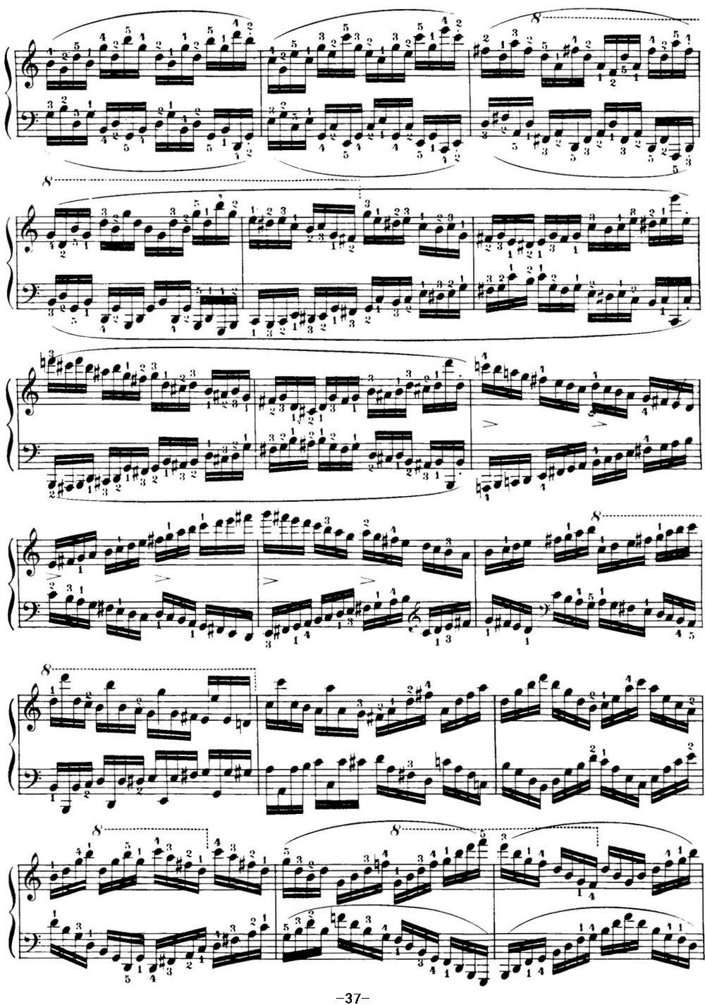 40首车尔尼Op.299钢琴快速练习曲（NO.36）钢琴曲谱（图2）