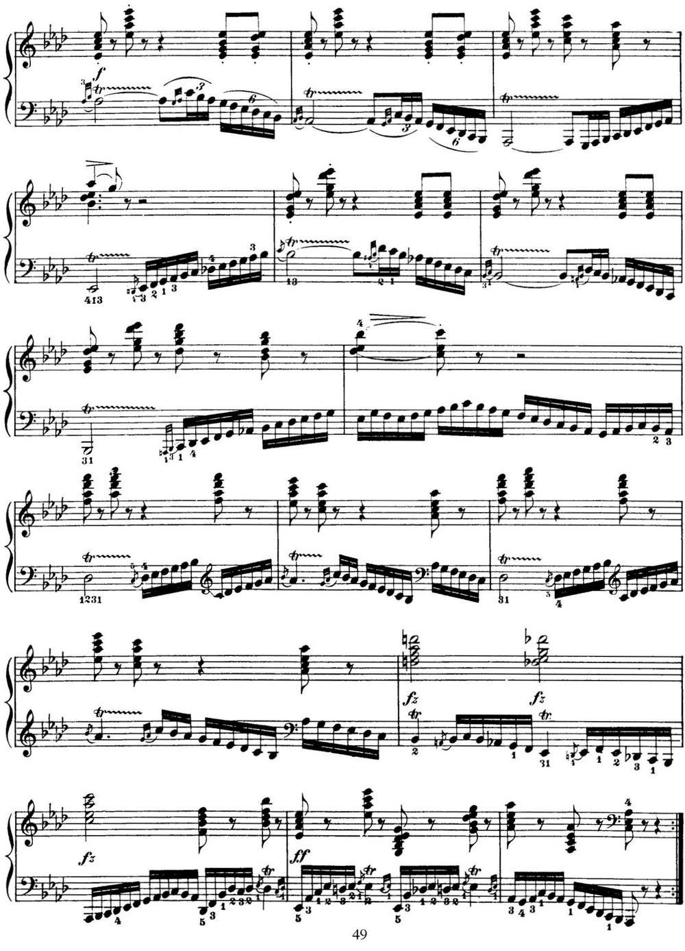 50首车尔尼Op.740钢琴手指灵巧技术练习曲（NO.48）钢琴曲谱（图3）