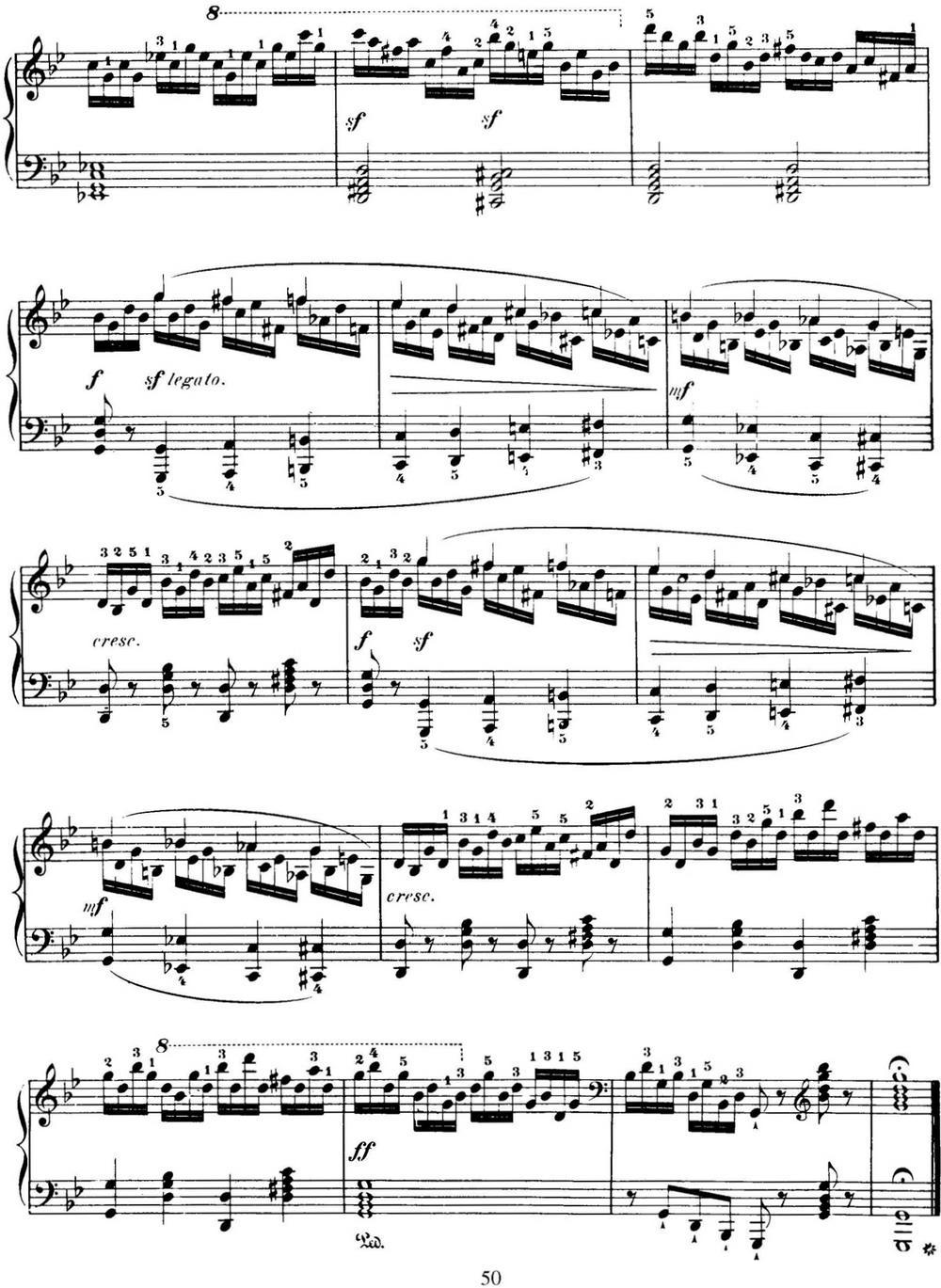 50首车尔尼Op.740钢琴手指灵巧技术练习曲（NO.14）钢琴曲谱（图4）