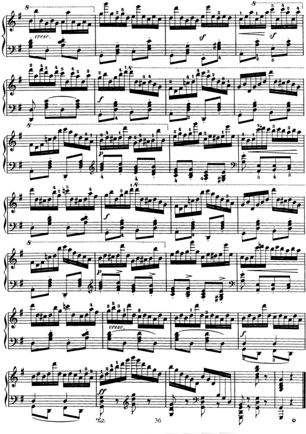 50首车尔尼Op.740钢琴手指灵巧技术练习曲（NO.44）钢琴曲谱（图3）