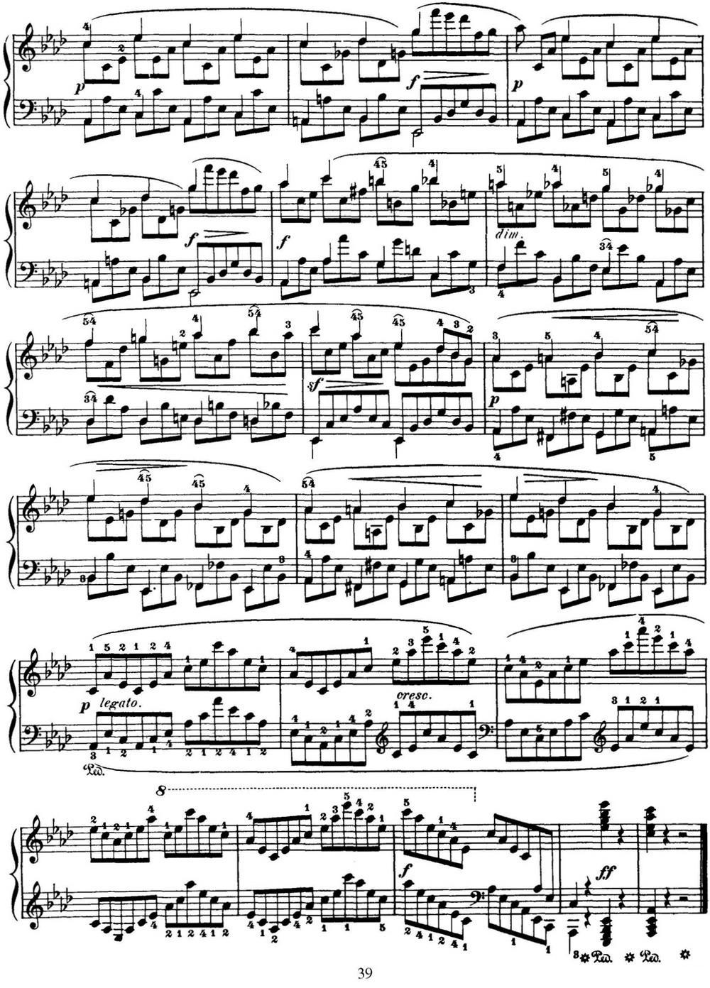 50首车尔尼Op.740钢琴手指灵巧技术练习曲（NO.45）钢琴曲谱（图3）