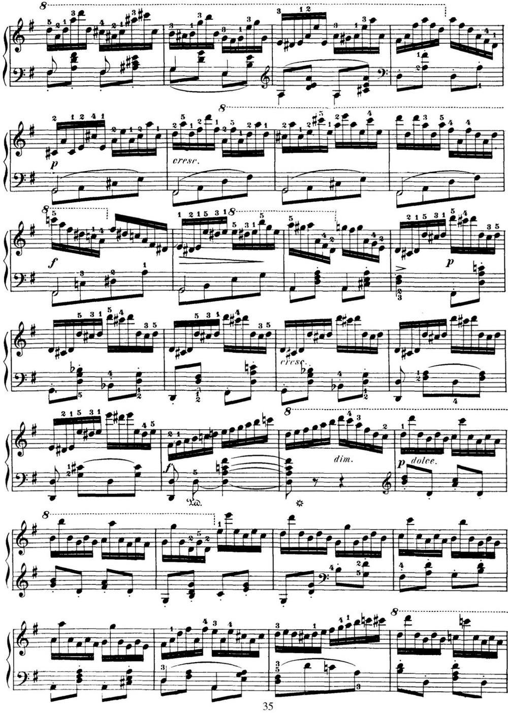 50首车尔尼Op.740钢琴手指灵巧技术练习曲（NO.44）钢琴曲谱（图2）