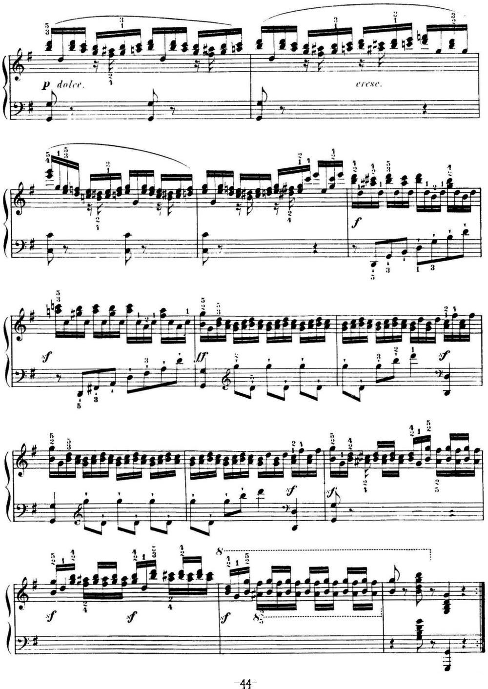 40首车尔尼Op.299钢琴快速练习曲（NO.38）钢琴曲谱（图3）