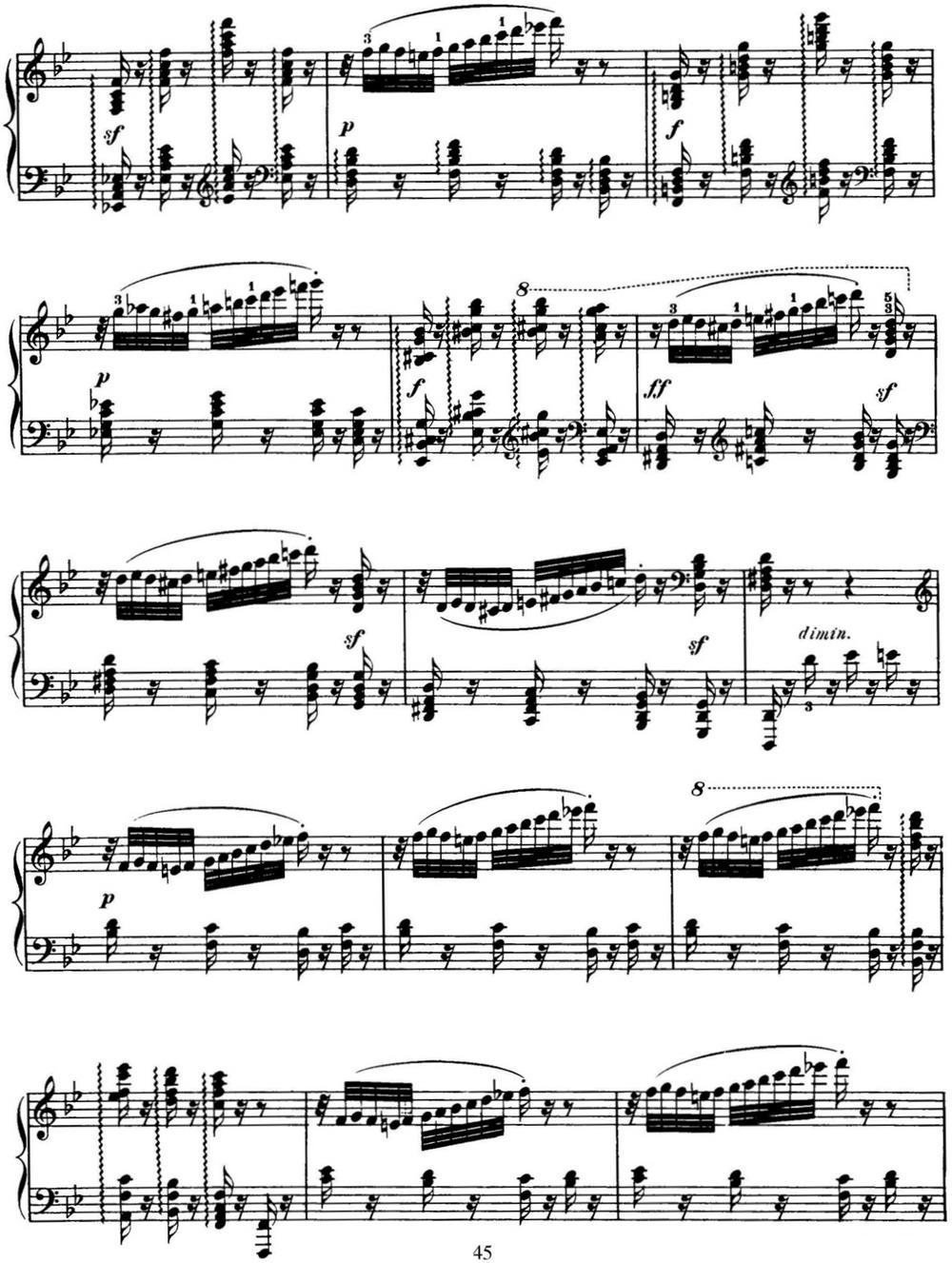 50首车尔尼Op.740钢琴手指灵巧技术练习曲（NO.13）钢琴曲谱（图2）