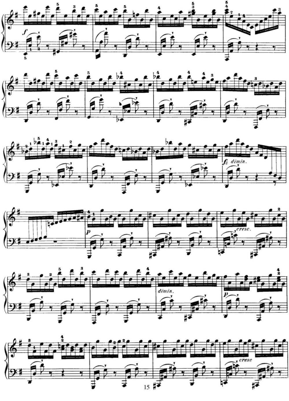 50首车尔尼Op.740钢琴手指灵巧技术练习曲（NO.20）钢琴曲谱（图3）