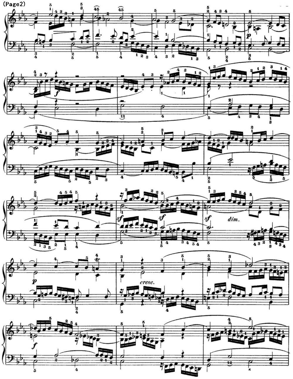 巴赫《平均律钢琴曲集·第一卷》之前奏曲（NO.7）钢琴曲谱（图2）