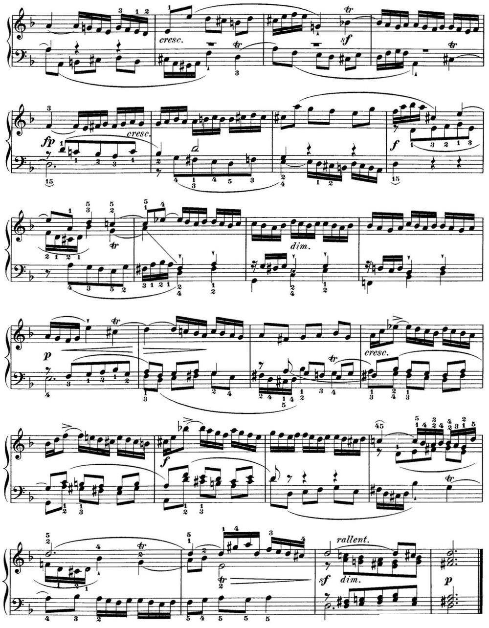 巴赫《平均律钢琴曲集·第一卷》之赋格曲（NO.6）钢琴曲谱（图2）