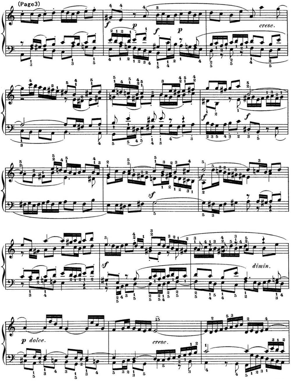 巴赫《平均律钢琴曲集·第一卷》之赋格曲（NO.20）钢琴曲谱（图3）