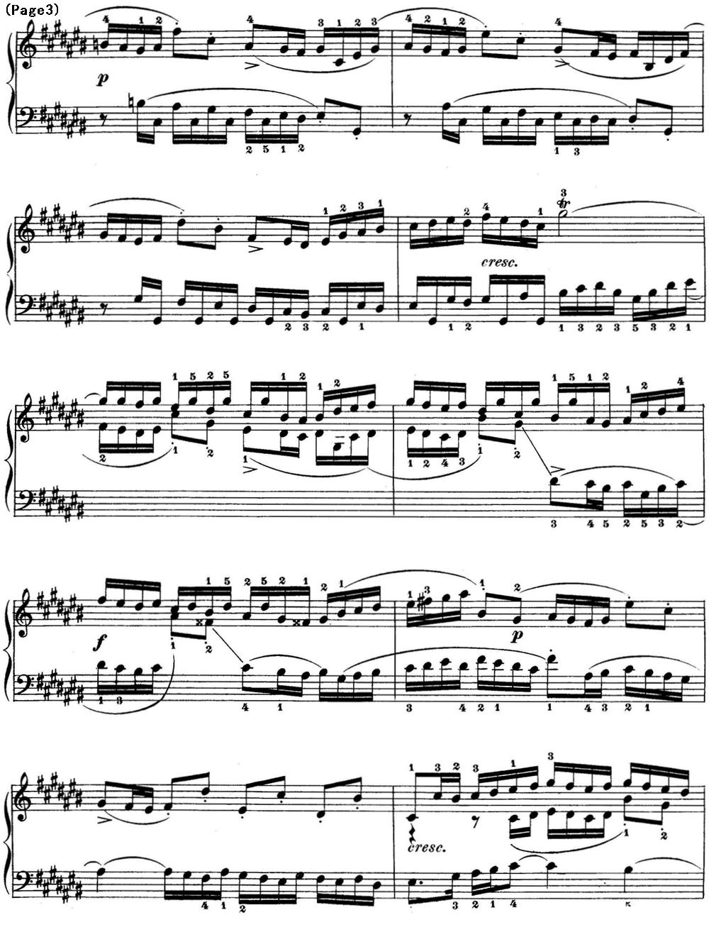 巴赫《平均律钢琴曲集·第一卷》之赋格曲（NO.3）钢琴曲谱（图3）