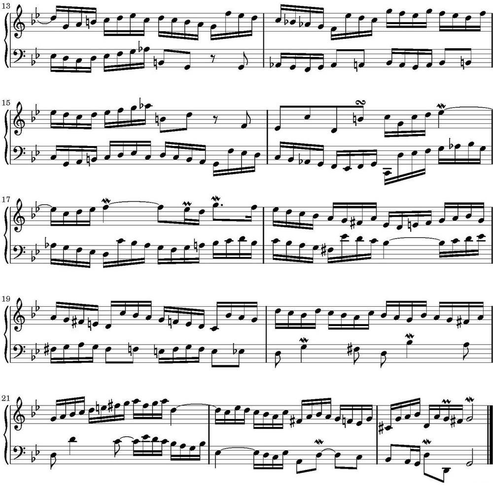 15首巴赫二部创意曲集（NO.11）钢琴曲谱（图2）