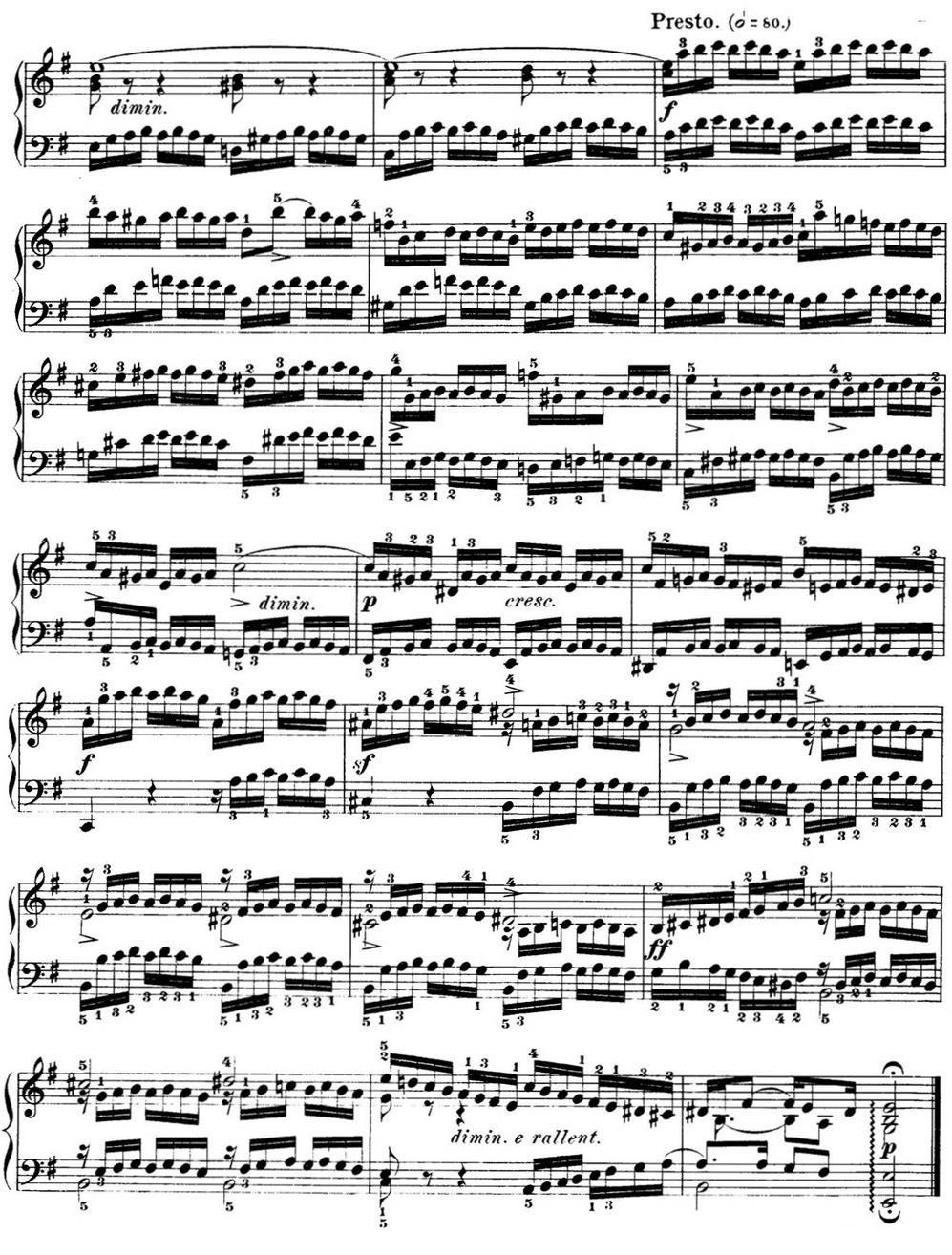 巴赫《平均律钢琴曲集·第一卷》之前奏曲（NO.10）钢琴曲谱（图2）