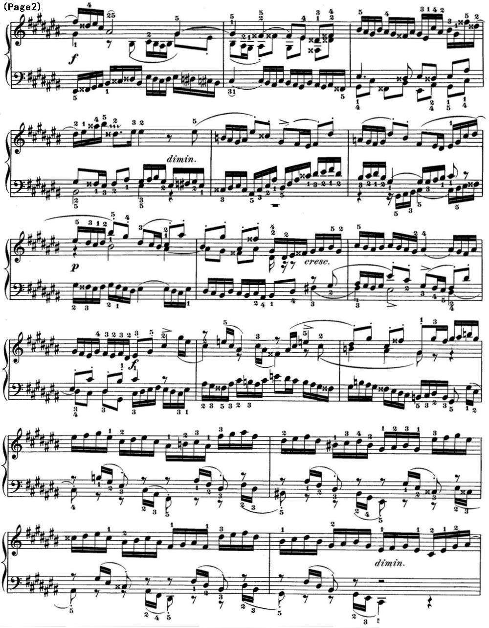 巴赫《平均律钢琴曲集·第一卷》之赋格曲（NO.3）钢琴曲谱（图2）