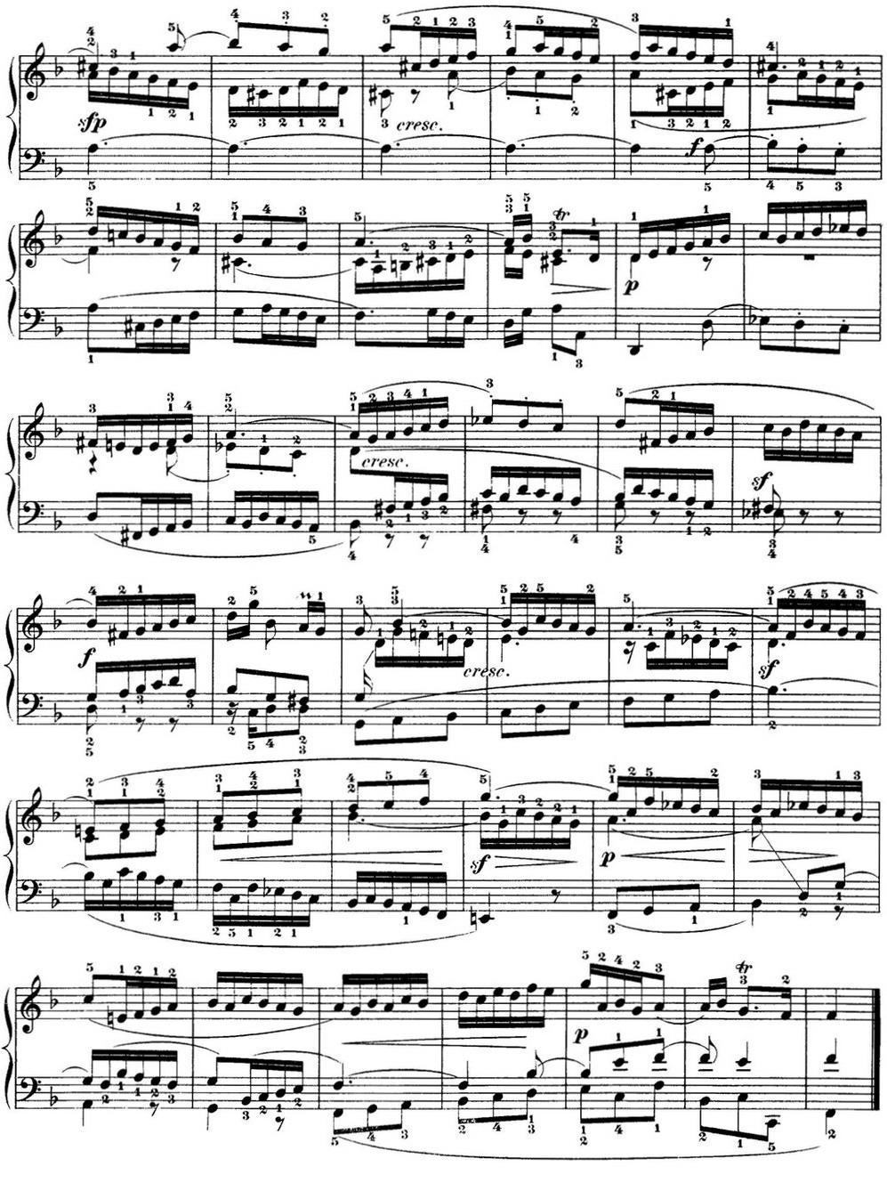 巴赫《平均律钢琴曲集·第一卷》之赋格曲（NO.11）钢琴曲谱（图2）