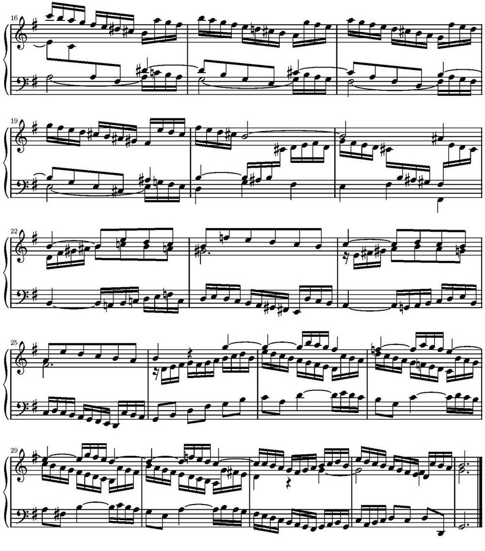 15首巴赫三部创意曲集（NO.10）钢琴曲谱（图2）