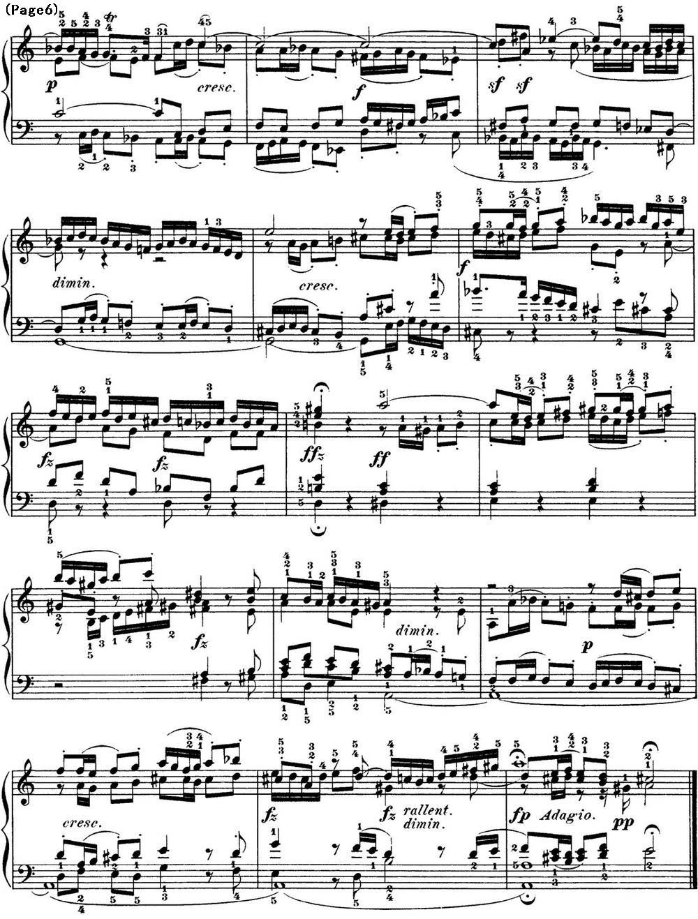 巴赫《平均律钢琴曲集·第一卷》之赋格曲（NO.20）钢琴曲谱（图6）