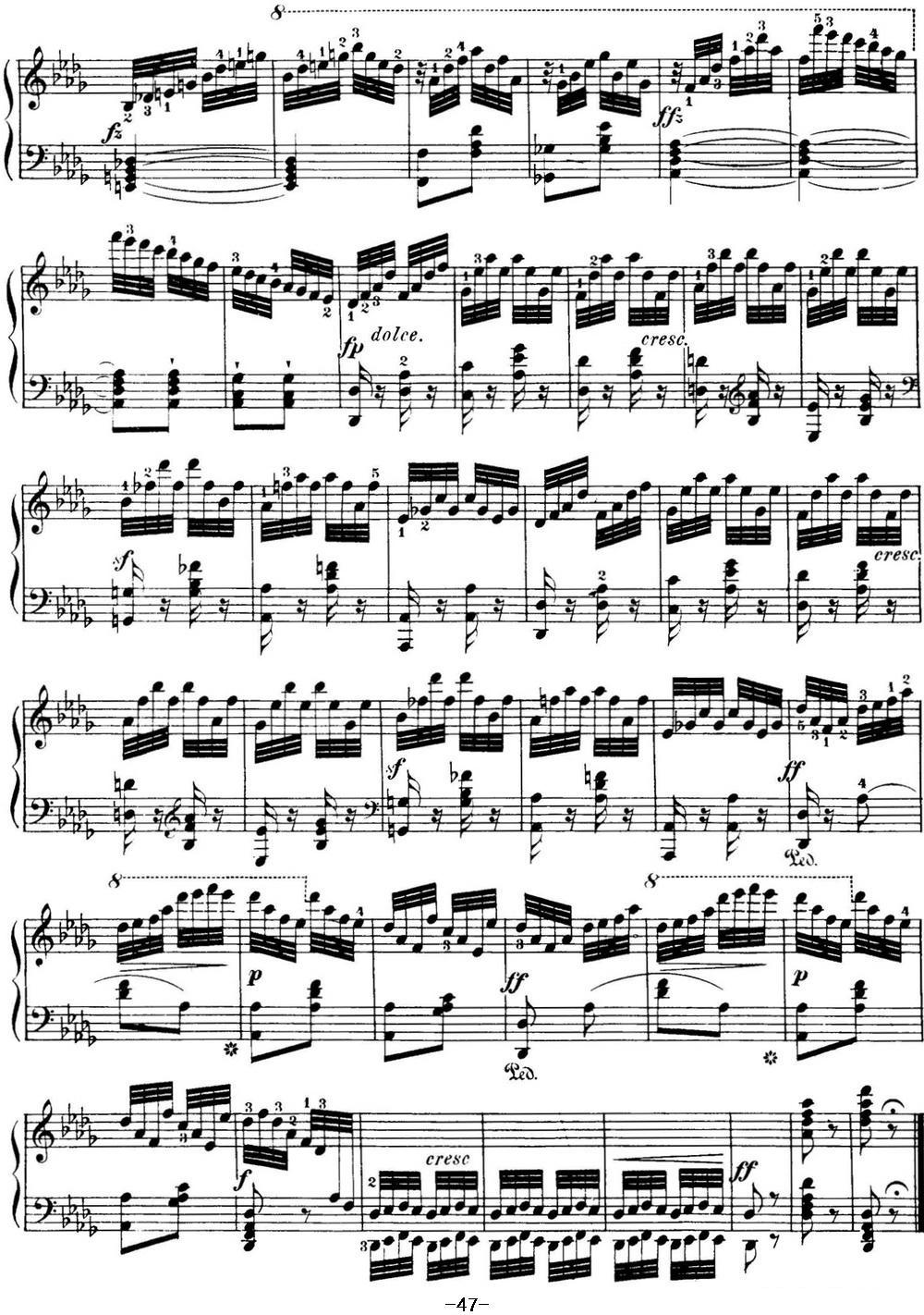 40首车尔尼Op.299钢琴快速练习曲（NO.39）钢琴曲谱（图3）