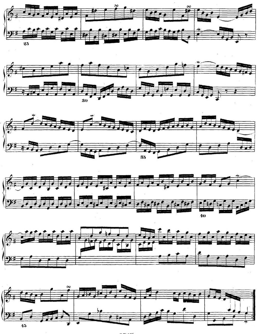 巴赫《平均律钢琴曲集·第二卷》之前奏曲（NO.15）钢琴曲谱（图2）