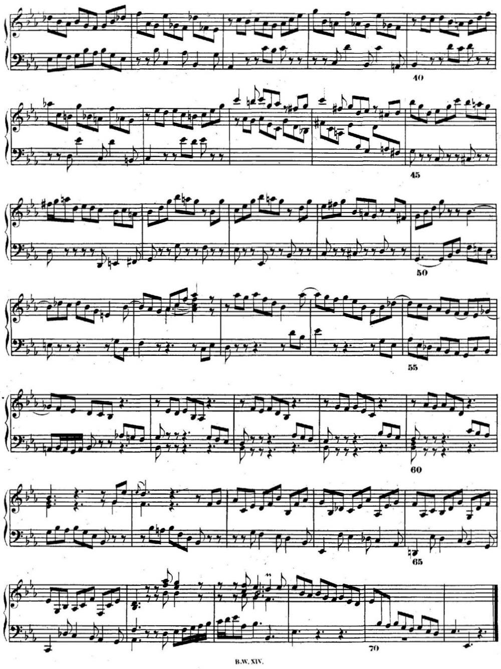 巴赫《平均律钢琴曲集·第二卷》之前奏曲（NO.7）钢琴曲谱（图2）
