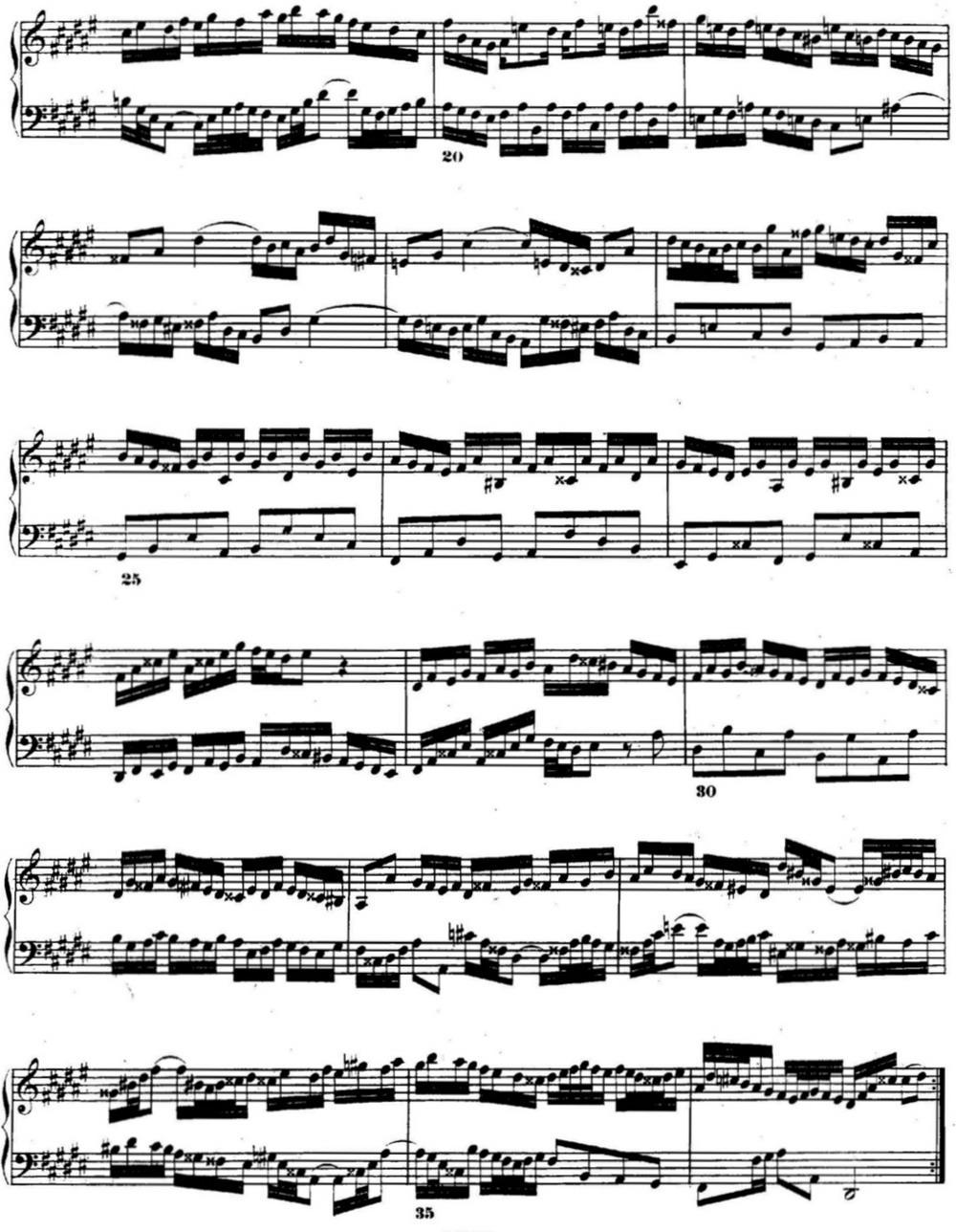 巴赫《平均律钢琴曲集·第二卷》之前奏曲（NO.8）钢琴曲谱（图2）